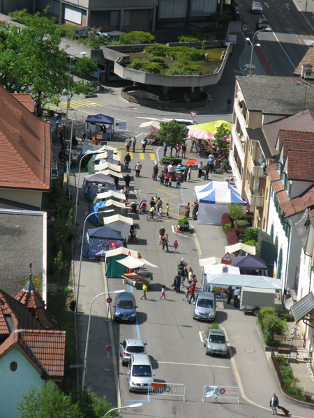 Das Begegnungsfest von oben, Foto: Urs Amacher, Olten